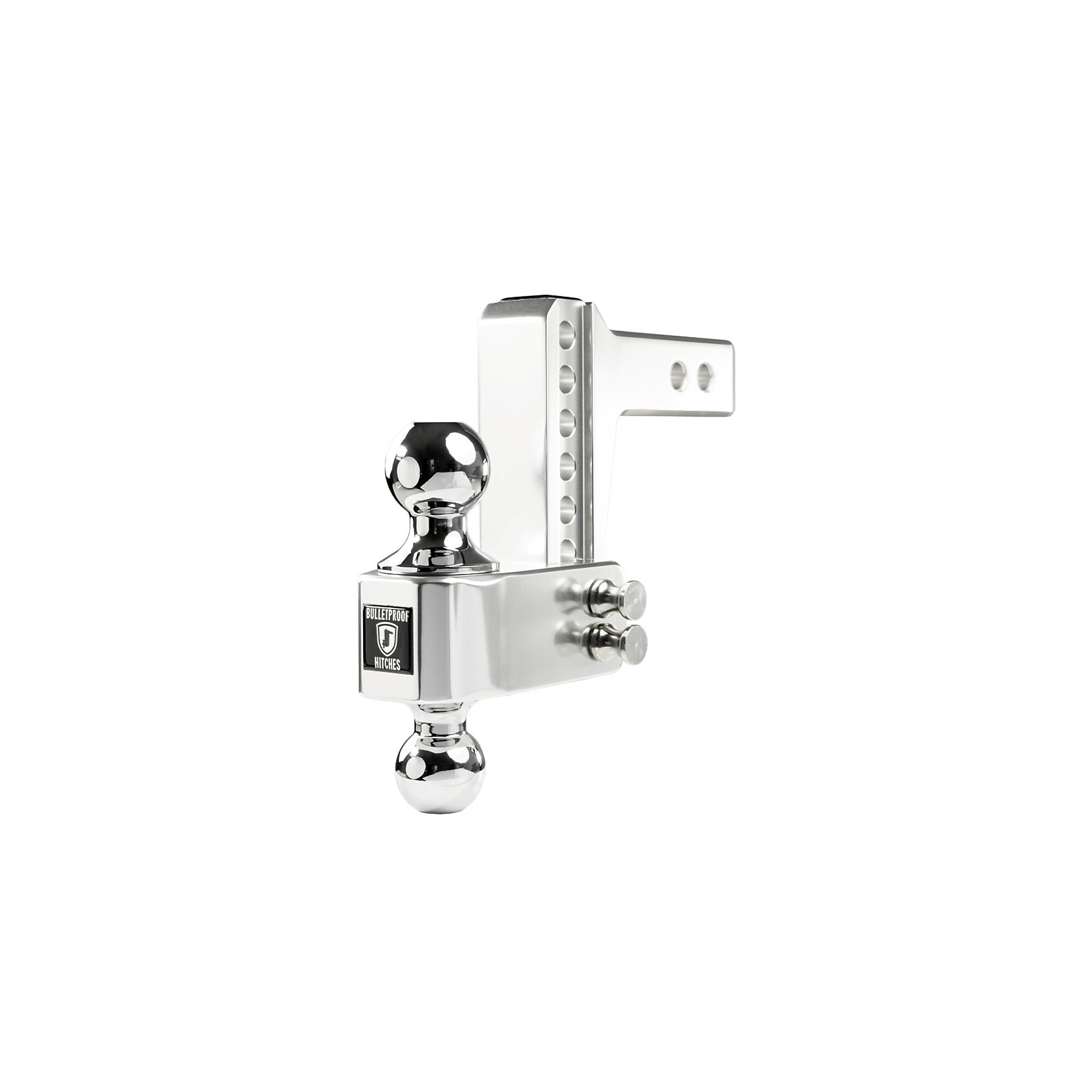 BulletProof Hitches Aluminum Drop/Rise Hitch — 2in. Shank, 4in. Drop/Rise, 14,000-Lb. Towing Capacity, Model# AL204